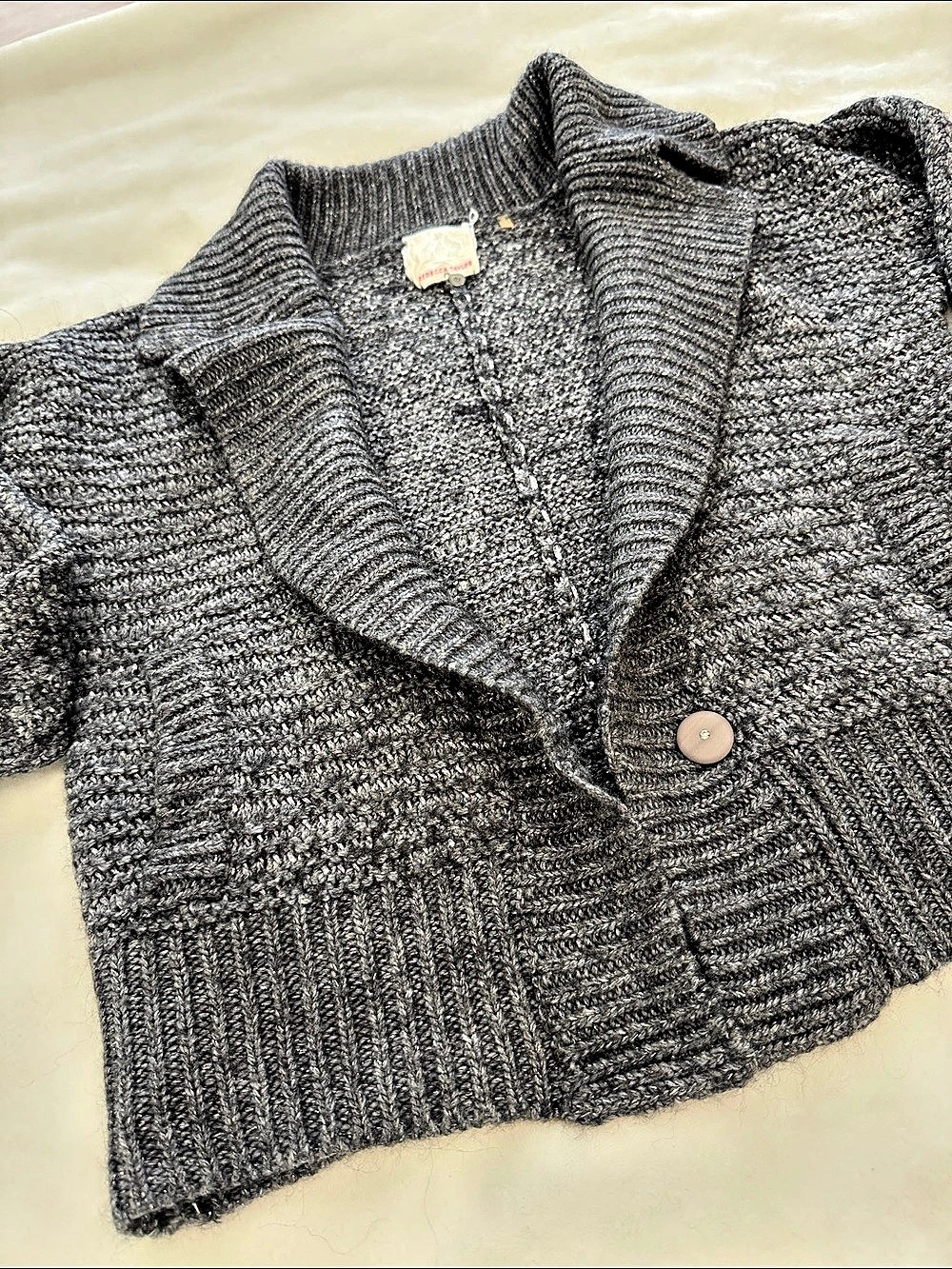 Rebecca Taylor Gray Knit Cardigan